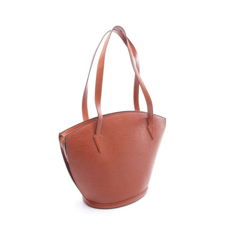 Louis Vuitton Epi Leather Brown Shoulder Shopping Bag Jacques Saint Kenya Brown